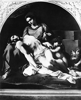 CARACCI: LA PIETA. Painting, 1599-1600, by Annibale Caracci CARACCI: LA PIETA. Painting, 1599-1600, by Annibale Caracci