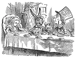 CARROLL: ALICE, 1865. Alice joins the March Hare, the Hatter, and the Dormouse for a Mad Tea Party