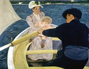 CASSATT: BOATING, 1893-4. The Boating Party. Canvas by Mary Cassatt CASSATT: BOATING, 1893-4. The Boating Party. Canvas by Mary Cassatt