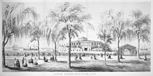 CASTLE GARDEN, 1852. Lithograph, American, 1852 CASTLE GARDEN, 1852. Lithograph, American, 1852