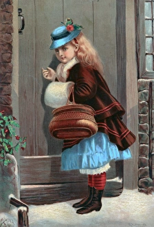 CHARITY, c1890. American advertising card, c1890 CHARITY, c1890. American advertising card, c1890