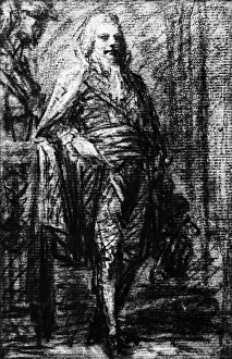 CHARLES M. de TALLEYRAND (1754-1838). French statesman. Charcoal drawing by P.P CHARLES M. de TALLEYRAND (1754-1838). French statesman. Charcoal drawing by P.P