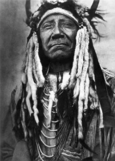 Chief Collection: CHEYENNE CHIEF, c1910. The Cheyenne chief Two Moons. Photographed by Edward S. Curtis, c1910