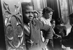 CHICAGO: CHILDREN, 1941. African American children in front of an apartment building