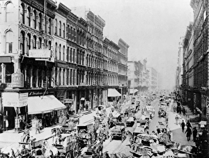 CHICAGO: LAKE STREET, c1893. Lake Street in Chicago, Illinois. Photograph, c1893 CHICAGO: LAKE STREET, c1893. Lake Street in Chicago, Illinois. Photograph, c1893
