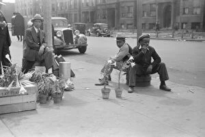 CHICAGO: LILY VENDORS, 1941. Lily vendors on the South Side of Chicago, Illinois