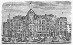 CHICAGO: PALMER HOUSE. The Palmer House Hotel at Chicago, Illinois. Wood engraving, American, 1878 CHICAGO: PALMER HOUSE. The Palmer House Hotel at Chicago, Illinois. Wood engraving, American, 1878