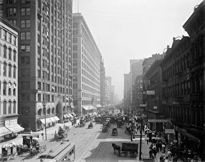 CHICAGO: STATE STREET, c1905. A view of State Street, looking south from Lake Street CHICAGO: STATE STREET, c1905. A view of State Street, looking south from Lake Street
