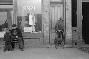 CHICAGO: STOREFRONT, 1941. A storefront in Chicago, Illinois. Photograph by Edwin Rosskam CHICAGO: STOREFRONT, 1941. A storefront in Chicago, Illinois. Photograph by Edwin Rosskam