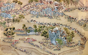 Chinese government forces attacking a rebel stronghold at Tientsin during the Taiping Chinese government forces attacking a rebel stronghold at Tientsin during the Taiping