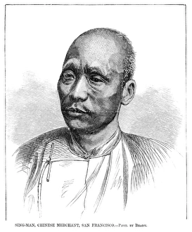 CHINESE MERCHANT, 1869. Sing-Man, Chinese merchant, San Francisco CHINESE MERCHANT, 1869. Sing-Man, Chinese merchant, San Francisco