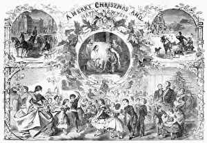 CHRISTMAS, 1859. Scenes of Christmas and New Years celebrations in New York City CHRISTMAS, 1859. Scenes of Christmas and New Years celebrations in New York City