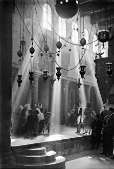 CHURCH OF THE NATIVITY. Christmas services at the Church of the Nativity in Bethlehem CHURCH OF THE NATIVITY. Christmas services at the Church of the Nativity in Bethlehem