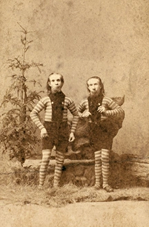 CIRCUS FREAKS, c1880. Waino and Plutano, the original Wild Men of Borneo, who were CIRCUS FREAKS, c1880. Waino and Plutano, the original Wild Men of Borneo, who were