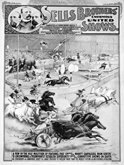 CIRCUS POSTER, 1900. Lithograph, American CIRCUS POSTER, 1900. Lithograph, American