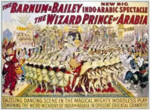 CIRCUS POSTER, 1914. American poster, 1914, for Barnum & Bailey Circus, featuring costumed dancers peforming in