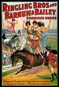 CIRCUS POSTER, 1920s. American poster for Ringling Bros and Barnum & Bailey circus, 1920s