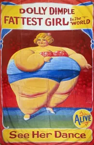 Jolly Dolly Dimple Sideshow Print, c1949