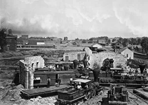 Shermans March Gallery: CIVIL WAR: ATLANTA. View of Atlanta, Georgia, after the city was taken by General William