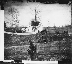 CIVIL WAR: BULL RUN, 1861. William N. Thortons house on the way to Sudley Ford CIVIL WAR: BULL RUN, 1861. William N. Thortons house on the way to Sudley Ford