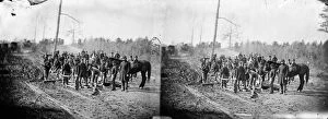 CIVIL WAR: CORDUROY ROAD. Engineers building Corduroy Road in the vicinity of Richmond, Virginia