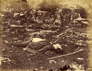 CIVIL WAR: DEAD SOLDIER. A sharpshooters last sleep CIVIL WAR: DEAD SOLDIER. A sharpshooters last sleep