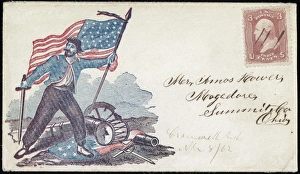 CIVIL WAR ENVELOPE, c1862. Envelope addressed to Mr CIVIL WAR ENVELOPE, c1862. Envelope addressed to Mr