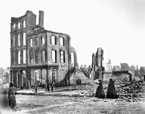 CIVIL WAR: FALL OF RICHMOND. View of the Burnt District, Richmond, Virginia, April 1865 CIVIL WAR: FALL OF RICHMOND. View of the Burnt District, Richmond, Virginia, April 1865