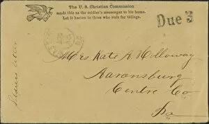 Postmark Gallery: CIVIL WAR LETTER, c1862. American Civil War soldiers letter sponsored by the U
