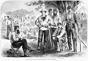 CIVIL WAR: SOLDIERS, 1861. Colonel William Wilson and his staff (Wilsons Fighting Brigade