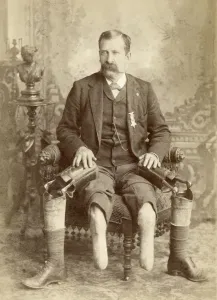 CIVIL WAR: VETERAN, c1890. John W. January, formerly of the 14th Illinois Cavalry Regiment CIVIL WAR: VETERAN, c1890. John W. January, formerly of the 14th Illinois Cavalry Regiment