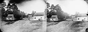 CIVIL WAR: WARRENTON, 1862. Outskirts of town with courthouse in the distance, Warrenton