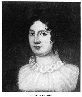 CLAIRE CLAIRMONT (1798-1879). (Clara Mary Jane). English mistress of Lord Byron CLAIRE CLAIRMONT (1798-1879). (Clara Mary Jane). English mistress of Lord Byron
