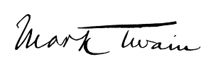 CLEMENS SIGNATURE. Autograph signature of Mark Twain, pseudonym of Samuel L. Clemens CLEMENS SIGNATURE. Autograph signature of Mark Twain, pseudonym of Samuel L. Clemens
