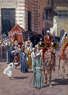 COLUMBIAN EXPOSITION, 1893. Street scene, Cairo Village, Worlds Columbian Exposition COLUMBIAN EXPOSITION, 1893. Street scene, Cairo Village, Worlds Columbian Exposition