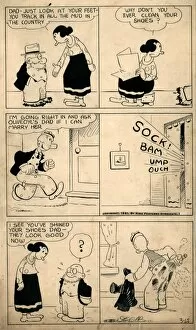 Gravy Collection: COMIC STRIP: THIMBLE THEATRE. Cartoon from the Thimble Theatre comic strip by E