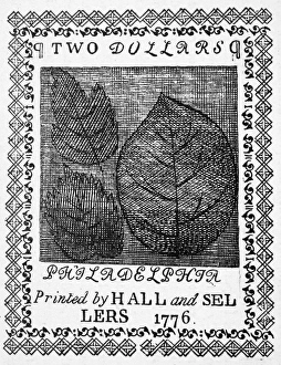 Congressional two dollar banknote, 1776 Congressional two dollar banknote, 1776