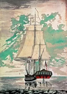 Water Color Gallery: COOK: HMS RESOLUTION. Commanded by Captain James Cook on his second and third voyages of discovery