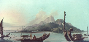 COOK: TAHITI, 1773. Cooks Second Voyage: Tahiti, bearing southeast, 1773 COOK: TAHITI, 1773. Cooks Second Voyage: Tahiti, bearing southeast, 1773