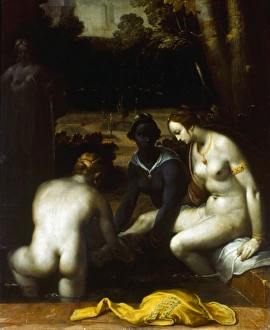 CORNELISZ: BATHSHEBA. The Toilet of Bathsheba. Oil on canvas, Cornelis Cornelisz CORNELISZ: BATHSHEBA. The Toilet of Bathsheba. Oil on canvas, Cornelis Cornelisz
