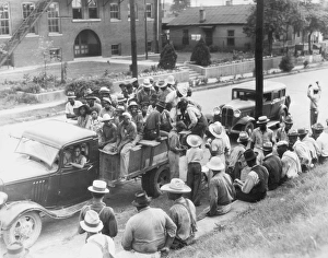 Pick Up Truck Gallery: COTTON PICKERS, 1937. Cotton hoers in Memphis, Tennessee, preparing to depart for
