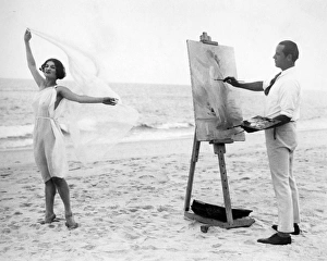 COUNT GOSTA MORNER. Swedish artist. Anna Robenna, a Russian premiere dancer, modeling COUNT GOSTA MORNER. Swedish artist. Anna Robenna, a Russian premiere dancer, modeling