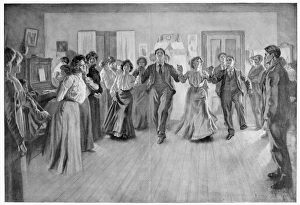 COUNTRY DANCE, 1901. Illustration, American, 1901 COUNTRY DANCE, 1901. Illustration, American, 1901