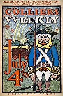 The cover of the July Fourth issue of Colliers Weekly magazine, 7 July 1900