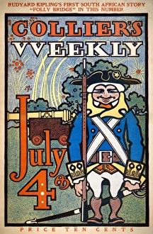 The cover of the July Fourth issue of Colliers Weekly magazine, 7 July 1900 The cover of the July Fourth issue of Colliers Weekly magazine, 7 July 1900