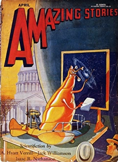 Cover by Leo Morey for an American science fiction magazine of 1930 Cover by Leo Morey for an American science fiction magazine of 1930