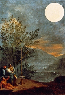 CRETI: THE SUN, 1711. Astronomical Observations: Sun. Oil on canvas, 1711, by Donato Creti CRETI: THE SUN, 1711. Astronomical Observations: Sun. Oil on canvas, 1711, by Donato Creti
