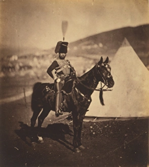 CRIMEAN WAR: HUSSAR, 1855. Henry John Wilkin, cornet of the 11th Hussars, British Army