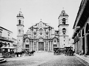 CUBA: HAVANA CATHEDRAL. The Havana Cathedral in Havana, Cuba. Photograph, c1900 CUBA: HAVANA CATHEDRAL. The Havana Cathedral in Havana, Cuba. Photograph, c1900