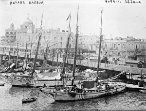 CUBA: HAVANA HARBOR. View of Havana harbor. Photograph, late 19th or early 20th century CUBA: HAVANA HARBOR. View of Havana harbor. Photograph, late 19th or early 20th century